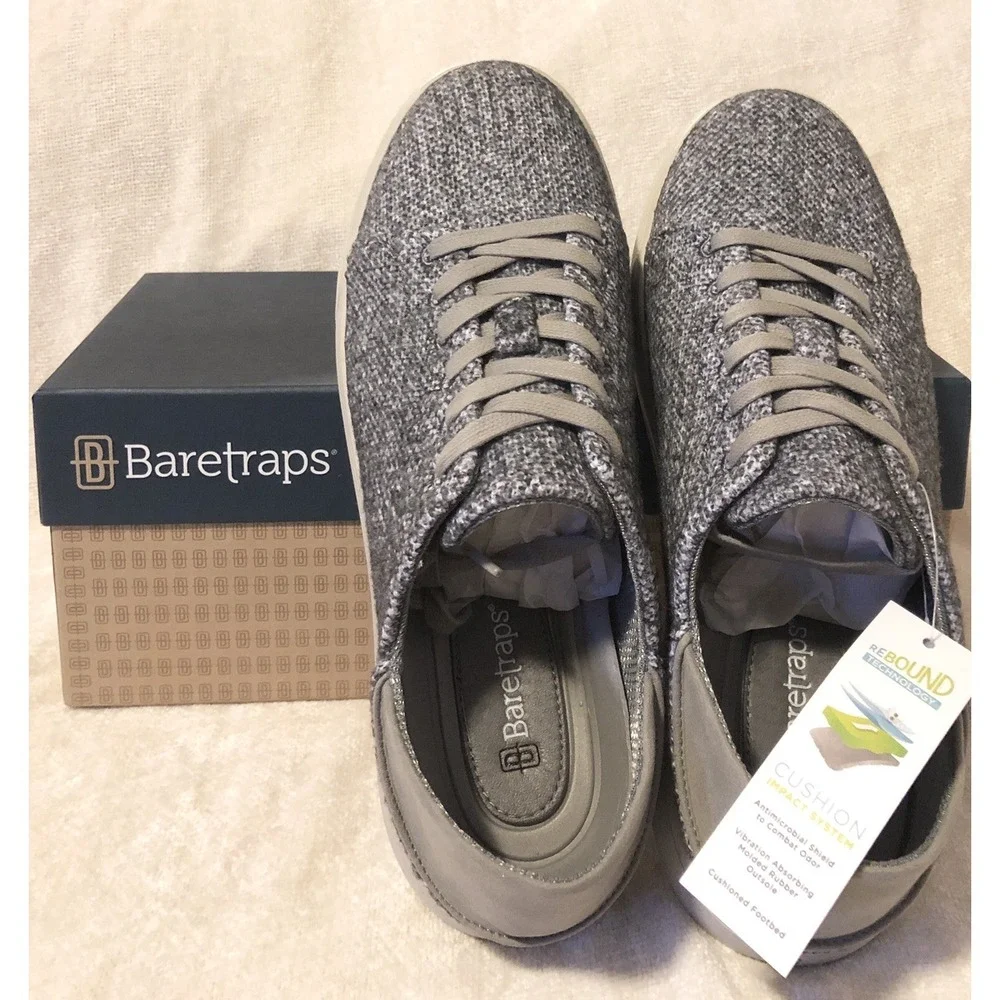 Baretraps Shoes Men's Size 13 Liam Sneakers Rebound Comfort Technology Felt Grey